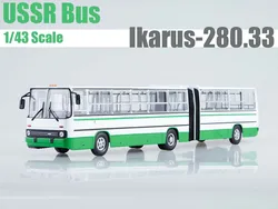 SOVA-Modelo de barramento fundido para coleção, SOVA branco e verde, Ikarus 280.33, EAC 1:43, nova edição