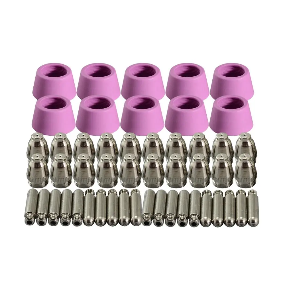 

SG-55 AG-60 Plasma Cutter Cutting Torch Consumables KIT Plasma Nozzles TIPS 1.2mm 60Amp,50pcs