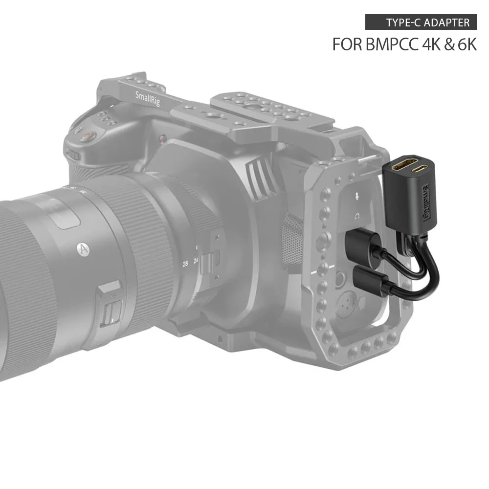 Adattatore SMALLRIG HDMI/USB/Type-C per Blackmagic Pocket Cinema Camera per BMPCC 6K/4K Camera Cage - 2960