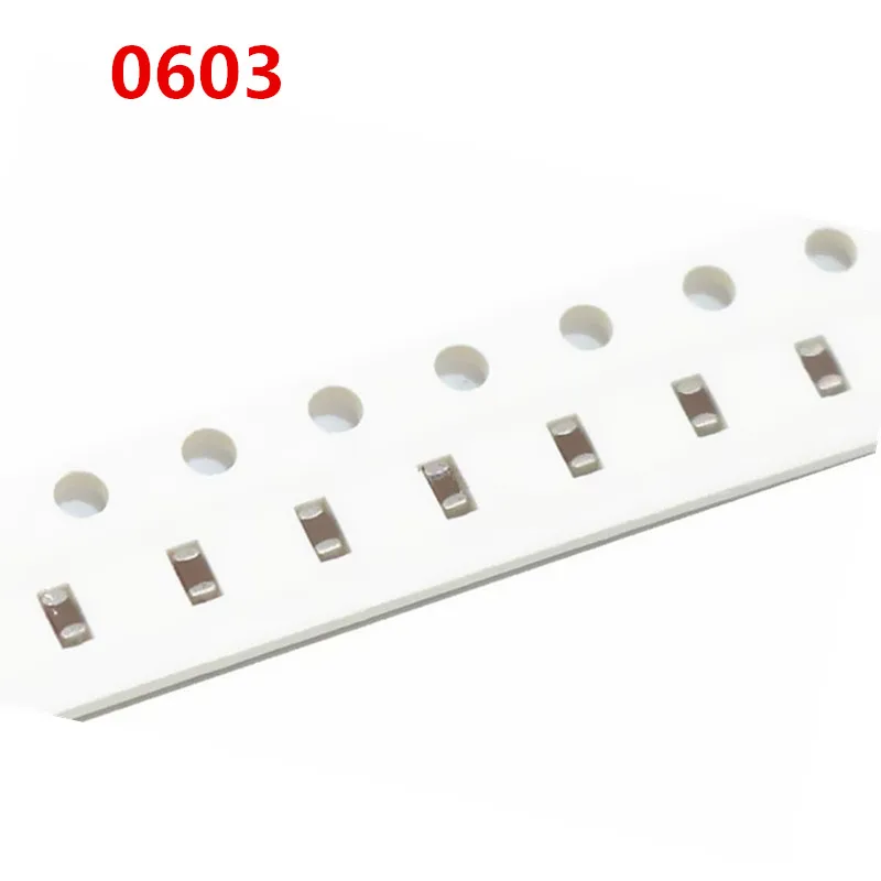 100Pcs 0603 50Vตัวเก็บประจุแบบเซรามิคหลายชั้นSMD 1pF-22UF 10NF 100NF 1UF 2.2UF 4.7UF 10UF 1NF 100PF