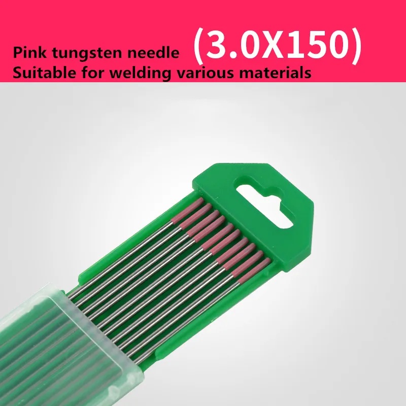 10Pcs For AC Tig Welding Pure Tungsten Electrodes WP pink Tip 1.0/1.6/2.0/2.4mm