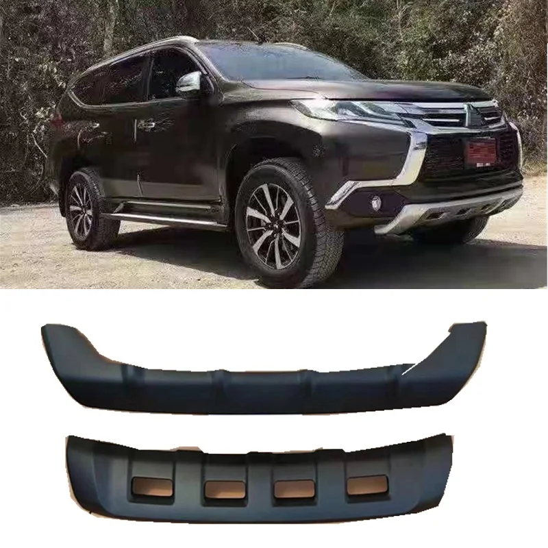 EXTERIOR AUTO ACCESSORIES 4X4 CAR PARTS FRONT REAR BUMPER PLATE COVER FIT FOR PAJERO SPORTS SUV AUTO EXTERIOR BUMPERS 2018+