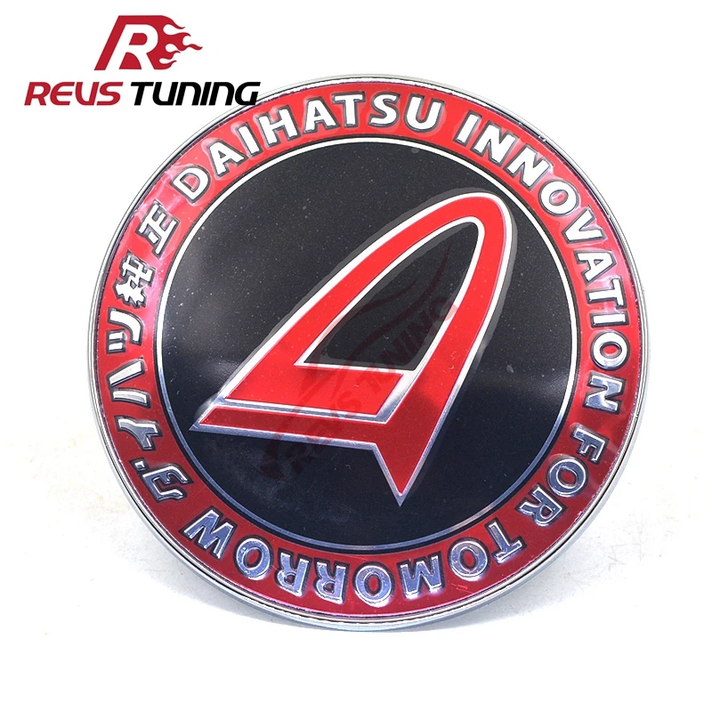 Universal 9cm Red Automobile Decoration Car Styling DAIHATSU Front Grille Grill JAF Badge Emblem