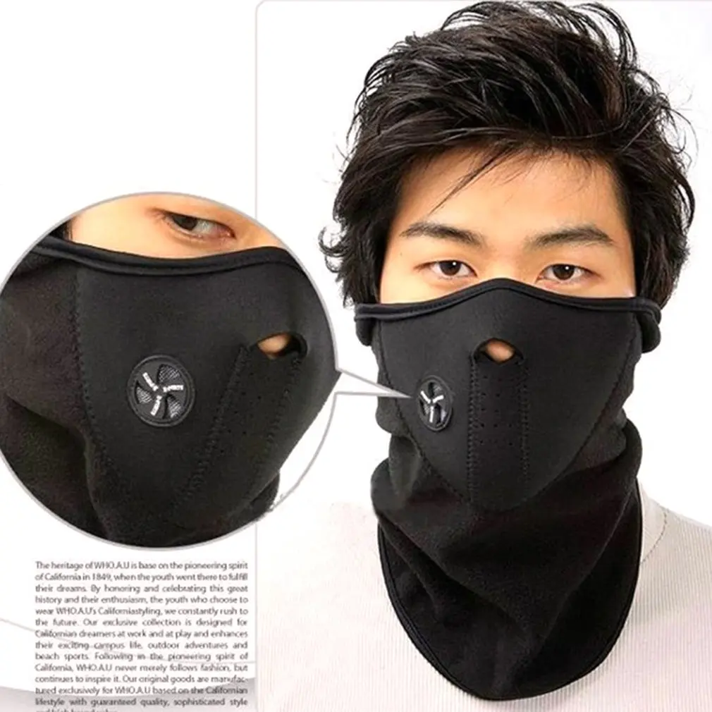 Masque facial de moto coupe-vent pour homme, casquette de cyclisme, ski, sports de plein air, bavoir froid, capuche rembourrée, chapeau chaud en