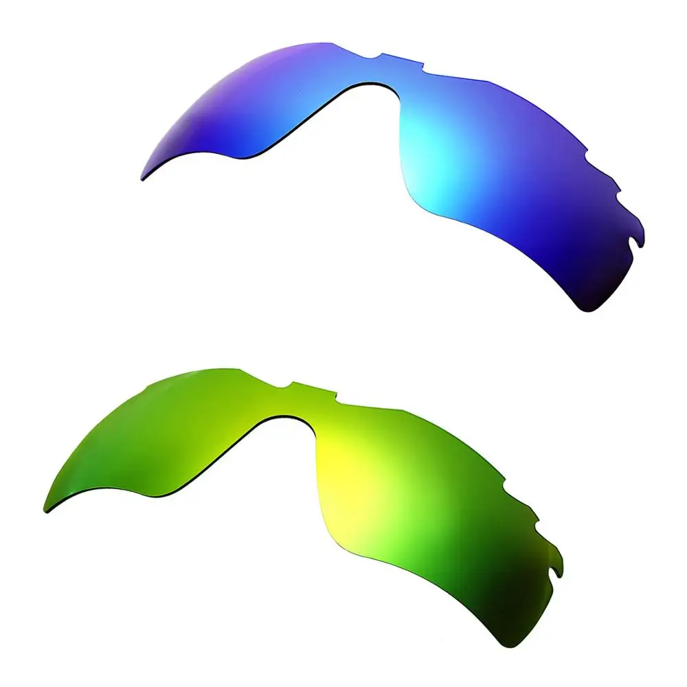 

HKUCO Blue/Green 2 Pairs Polarized Replacement Lenses For Radar Path-Vented Sunglasses Increase Clarity