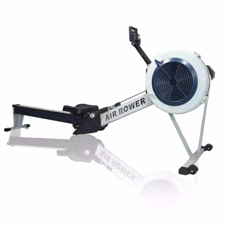 All Steel Foldable Wind Resistance Rowing Machine, Indoor Body Building, Infinite Air Resistance Rower