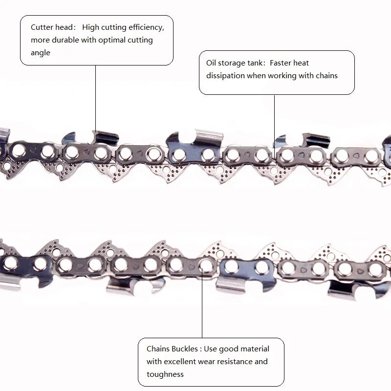 Imagem -05 - Chainsaw Chains Fit para Serra a Gasolina 18 Size 325 Pitch 050 1.3 mm Calibre 68dl 2pack Cord