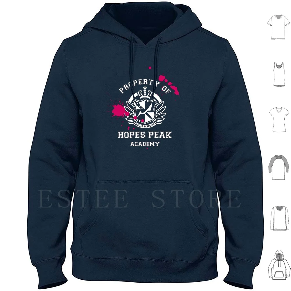 Property Of Hope's Academy Hoodies Danganronpa Hopes Monokuma Nagito Komaeda Junko Enoshima Dangan Ronpa