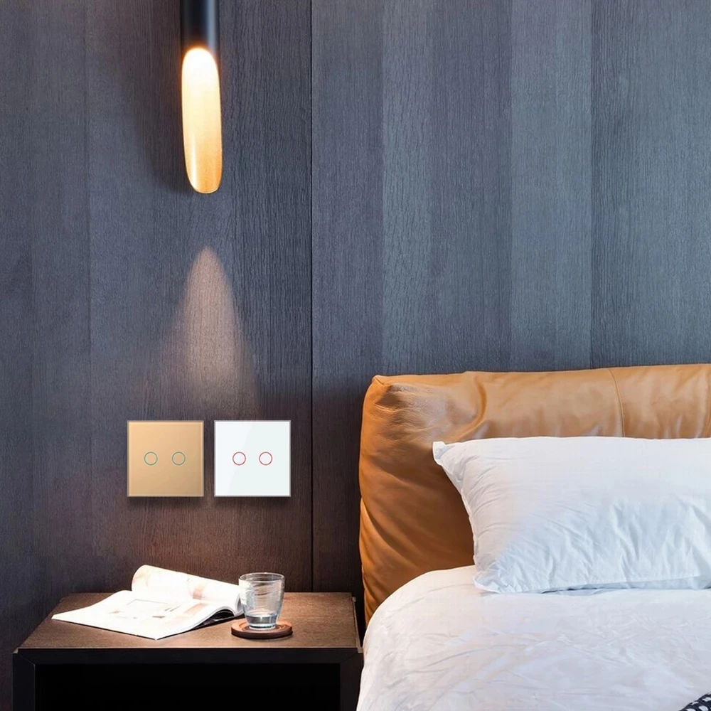 Imagem -06 - Livolo Faça Você Mesmo Padrão da ue Gang Vias sem Painel de Vidro Led Escurecimento Luzes Adaptativo Dimmer Interruptor de Toque Parede para Casa Vl-c702sd