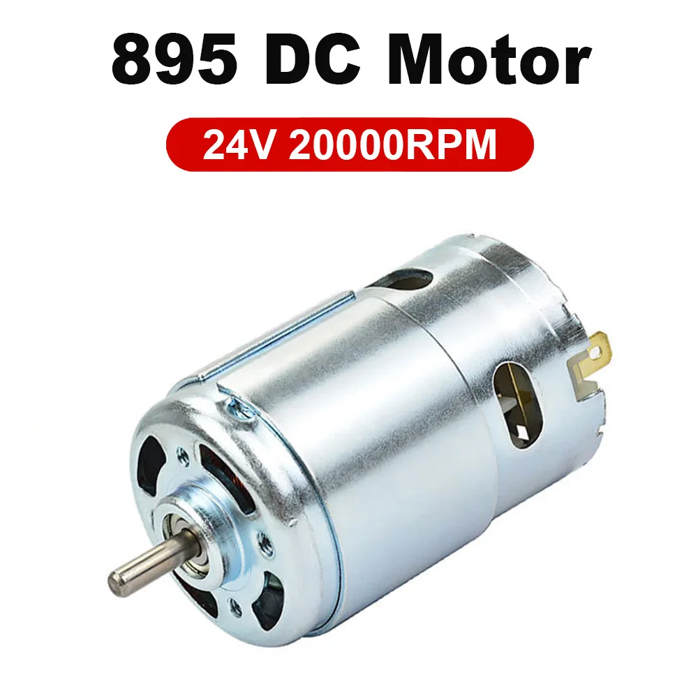 895 motori a corrente continua ad alta coppia di torsione 12V 24V 20000 giri/min doppio cuscinetto a sfere per utensile elettrico fai da te piccolo trapano Micro macchina