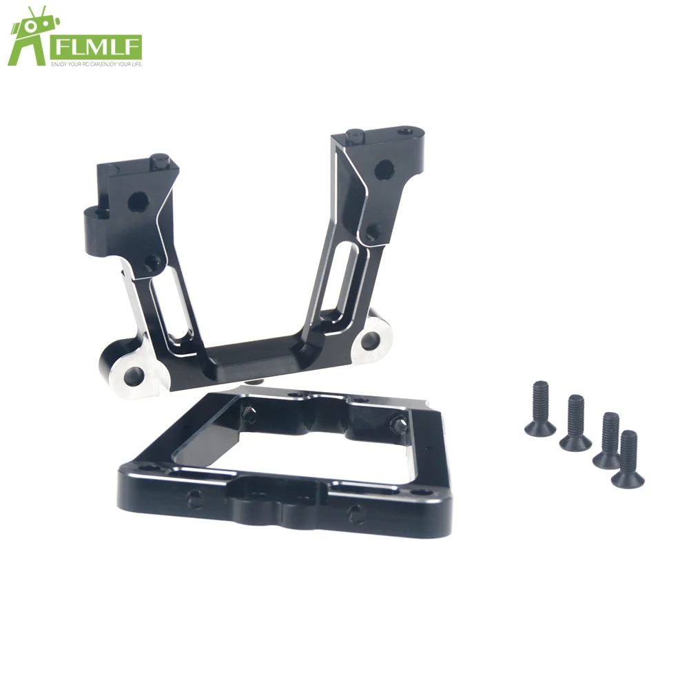 Alloy CNC Black + White Rear Main Frame Kit Fit for 1/5 HPI ROFUN BAHA ROVAN KM BAJA 5B 5T 5SC Rc Car Toys Games Parts