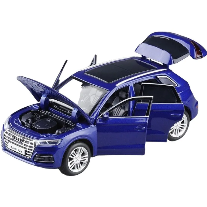 New 1:32 Audi Q5 Sport SUV Alloy Car Model With Pull Back Sound Light Children Gift Collection Diecast Toy Model