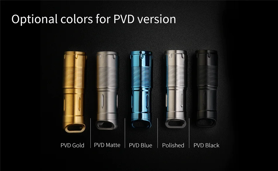 MecArmy X2S Keychain Light 130 Lumen USB Charging Stainless steel Mini Flashlight LED Torch built-in 10180 Battery