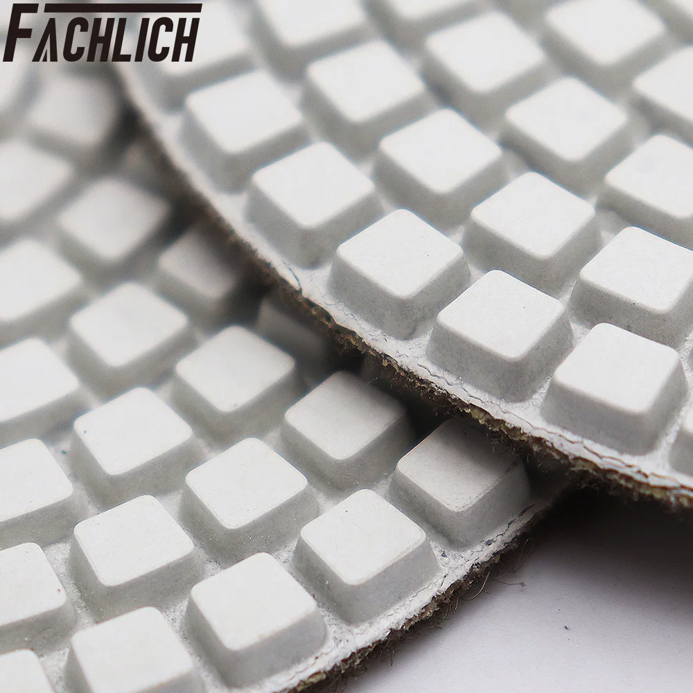 FACHLICH 8pcs/set Wet Diamond  Flexible Polishing Pads For Granite Marble Resin Bond Sanding Disc Grit 800 Dia 4inch/100mm