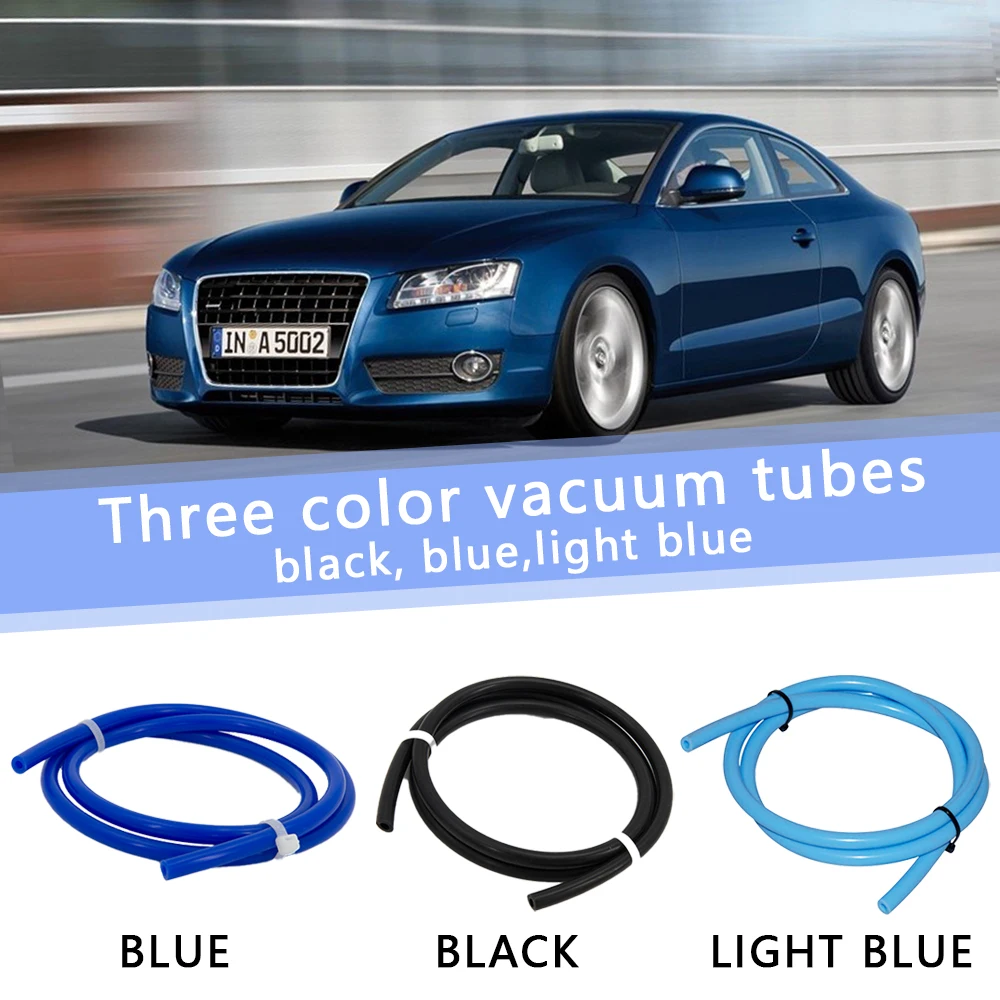 Universal 3/4/6/8/10/12/14/16mm Auto Motorcycle Vacuum Silicone Hose Racing Line Gas Oil Fuel Line Petrol Tube Car Accessories