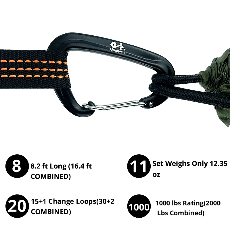 Hammock Strap Aerial Hanging-Spare-Part Mosquito Outdoor Portable Yoga-200kg 2pcs 250cm 15+1 loops