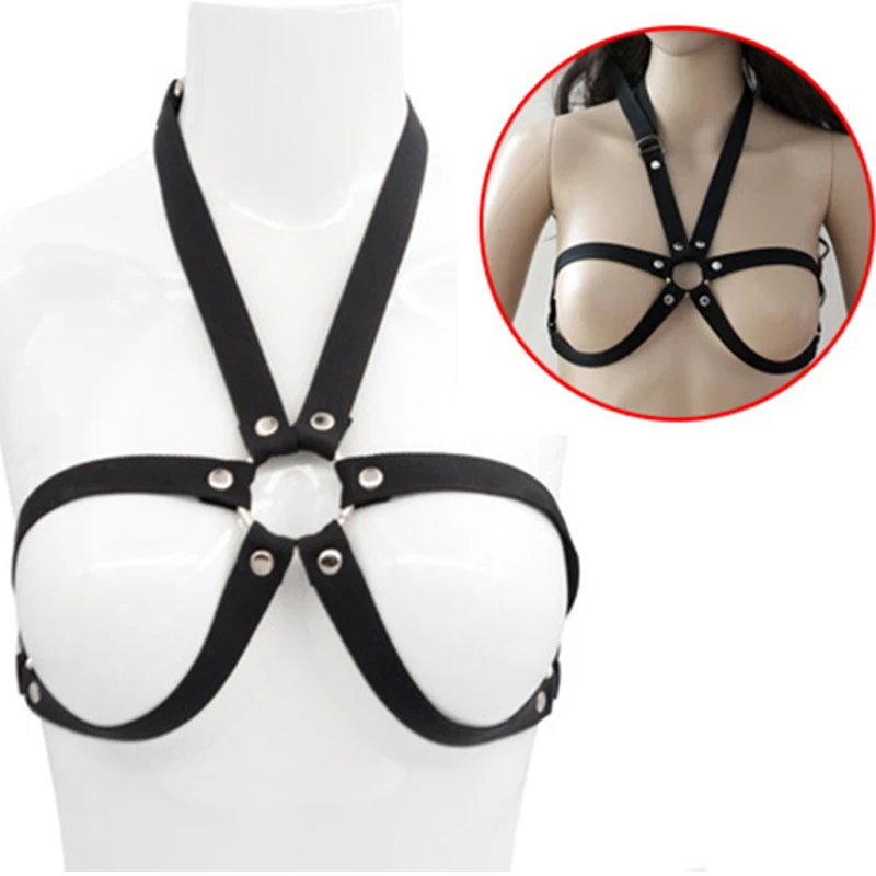 

BDSM Ladies Hollow Out Sexy Lingerie Bra Harness Bondage Restraint Fetish Slave Handcuffs & Ankle Cuffs Adult Sex Toys For Woman