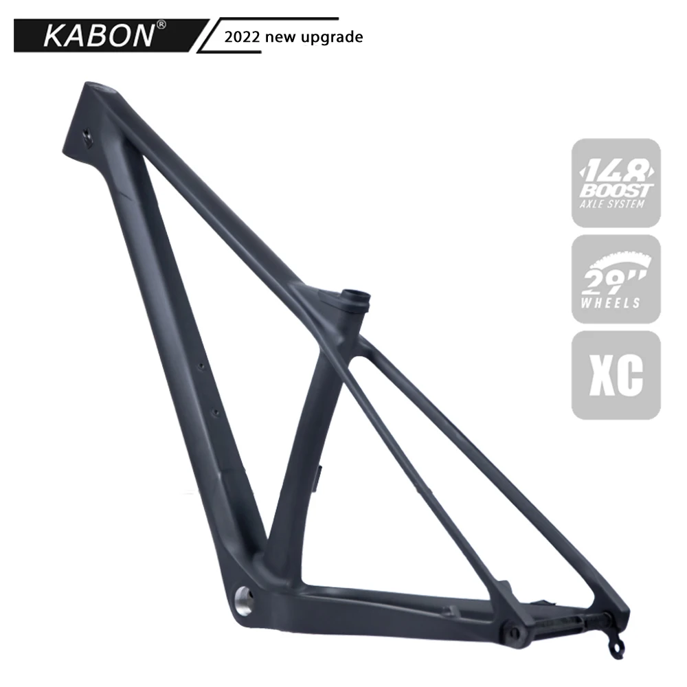 Full Carbon Frame 29er Hardtail MTB Frame T800 UD Black Carbon Mountain Bike Frame 148*12mm Bicycle Frameset