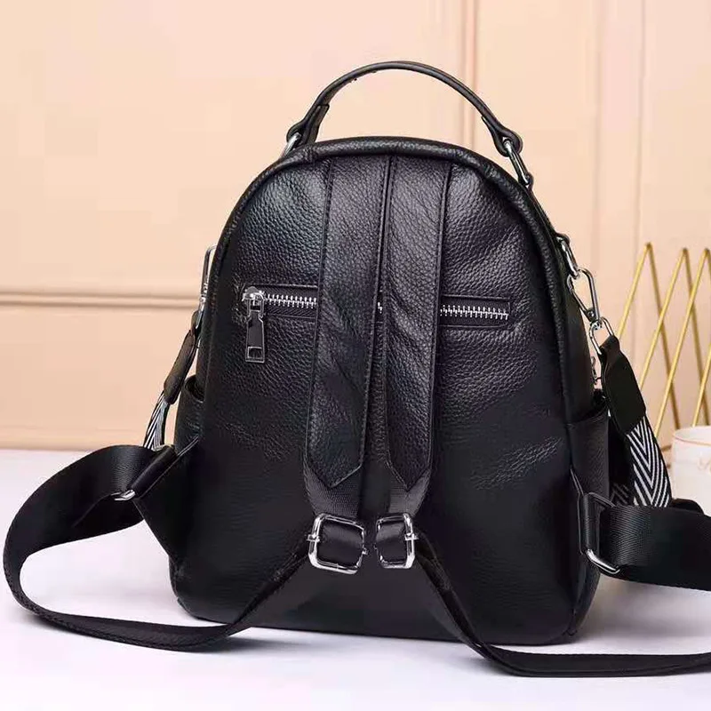 Genuine leather HandBags 2022 New Trend Fashion Backpack High Quality Casual All-Match lady backpack shoulder bag large capacity