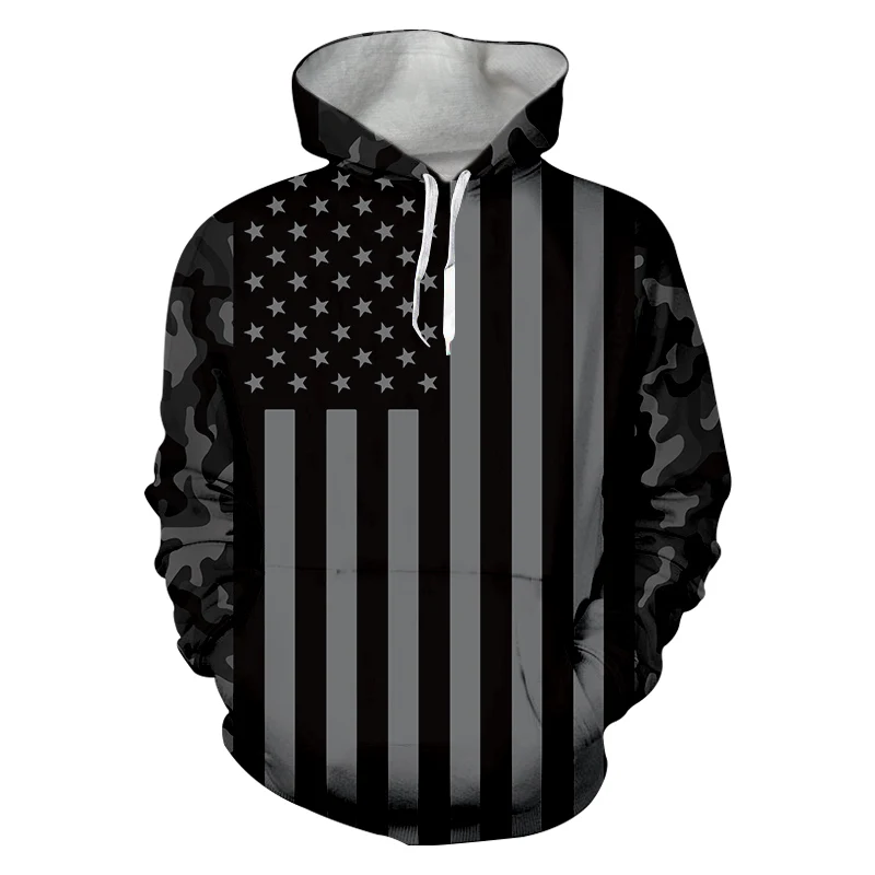 New USA Hoodies Men/Women Sweatshirt JULY FOURTH Hooded United States America Independence Day Hoody 3D National Flag  Jacket