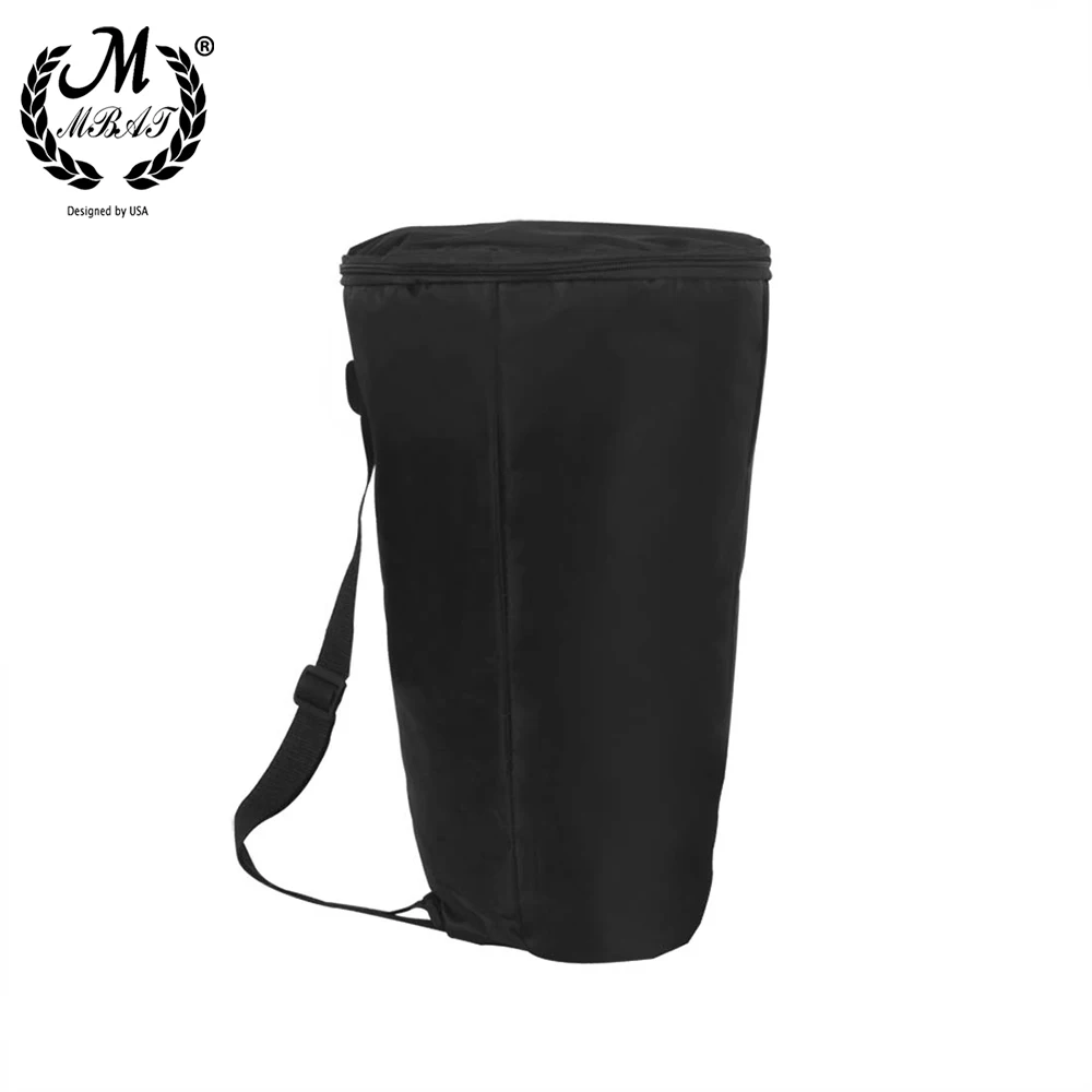 M MBAT 8 Inch Djembe Bag African Drum Bags Case Oxford Cloth Shockproof Waterproof Drum Cover Carrying Shoulders Backpack