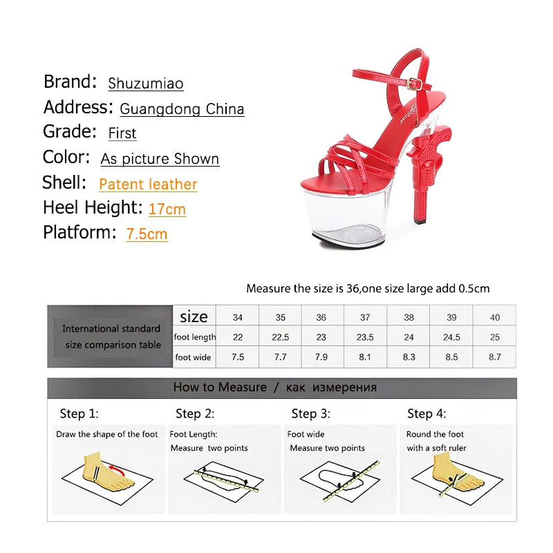 Fashion Show Artifact Model High-Heeled Women Shoes Pistol Heel  17cm Sexy Clear Platform Shoes Summer Sandals Strip Pole Dance