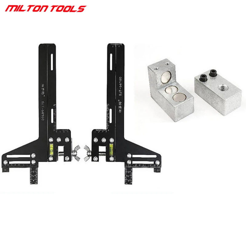 aluminio alloy guia regua com escala rail posicionamento single track preto guia 01