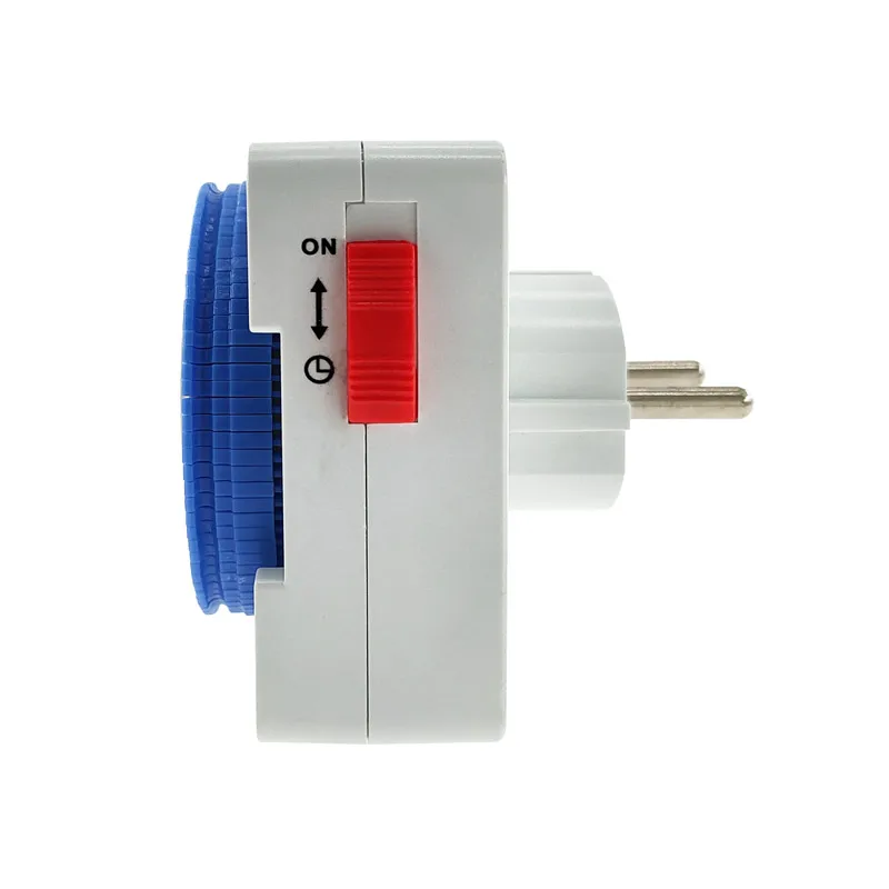 24 Hours EU Timer Switch Timer Plug in Mechanical Grounded Programmable Smart Countdown Switch Socket Indoor Auto Power off
