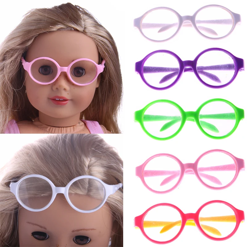 1Pcs Doll Eye Glasses Popular Color For 18 Inch American&43 CM Baby Reborn Doll  Accessories,Our Generation Children's Toy Gifts