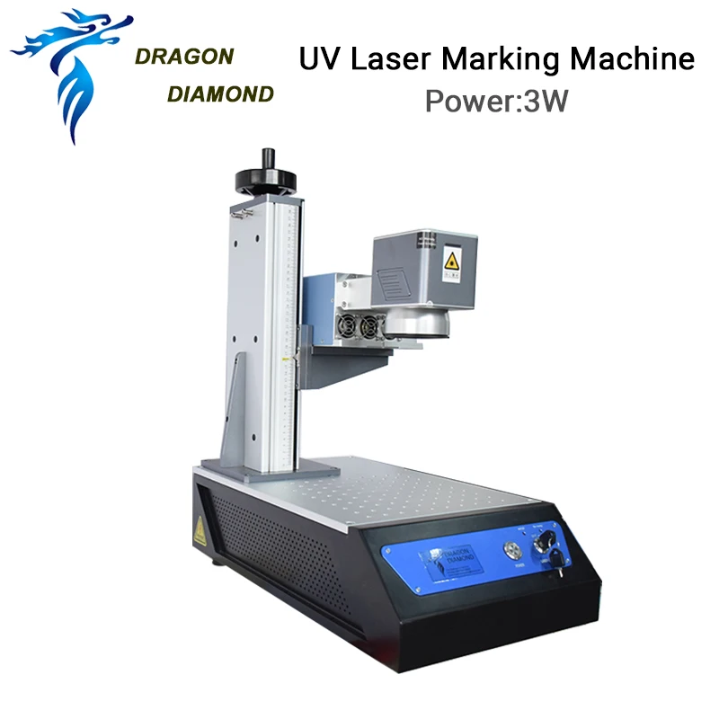 DRAGON DIAMOND 355nm CNC UV Universal Máquina de gravação de marcação a laser 3W 5W 10W para PP Plástico PVC Vidro Madeira Couro