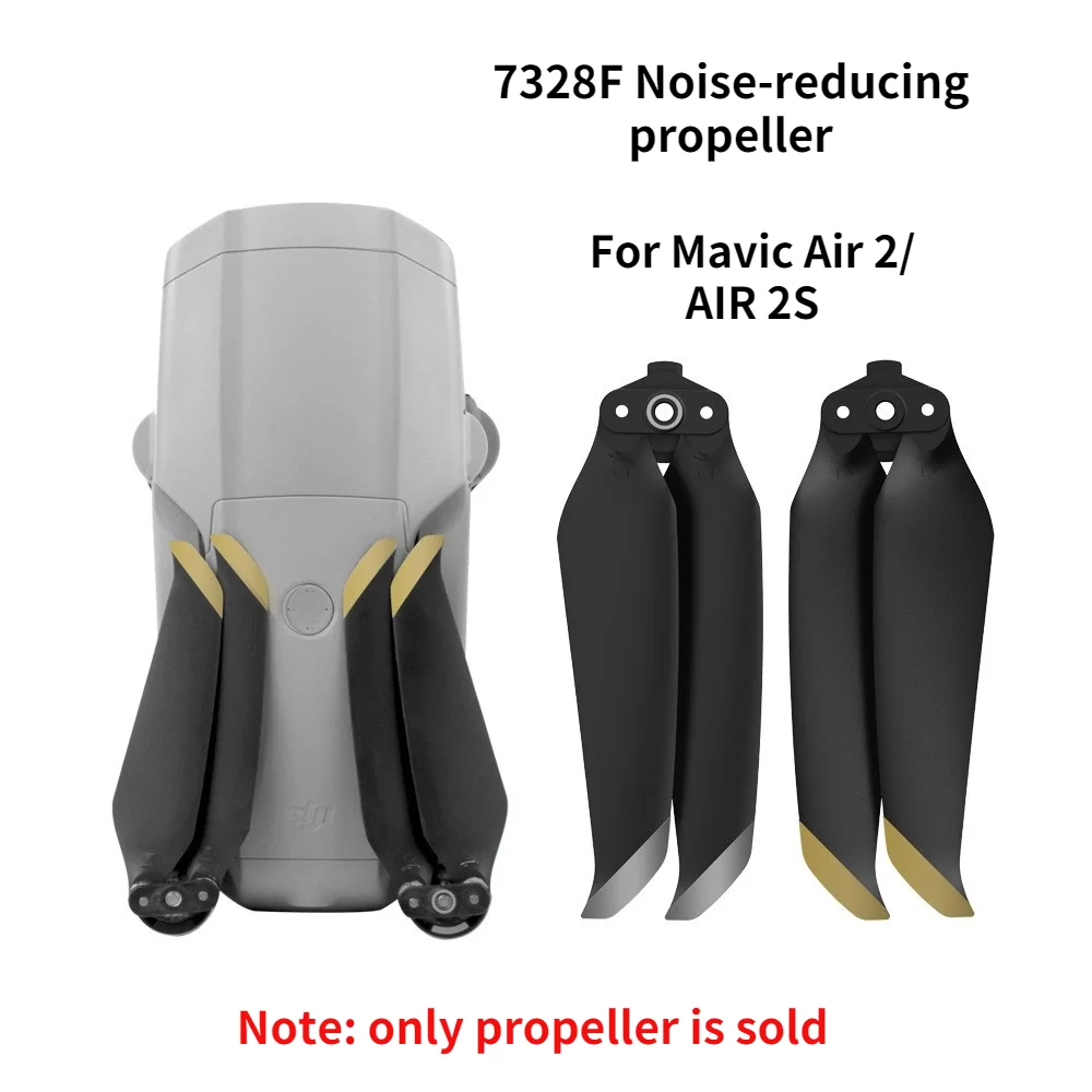 Пропеллеры с низким уровнем шума 7238 пропеллеры быстросъемные 7238F Лопасть Винта дрона пропеллеры для DJI Air 2s/Mavic Air 2 аксессуары