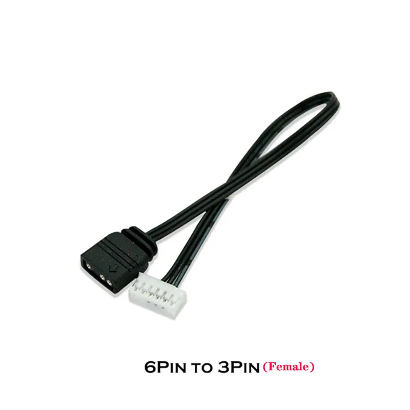 Fan Controller Adapter cable, Small 6pin to 5V ARGB 3PIN For Fan Controller for 5V Lighting
