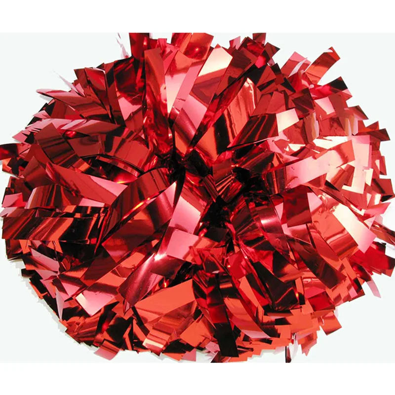 Glanzende Holografische Kleur Cheer Pom Poms, Team Practice, Groothandel, Custom, 6 Inch