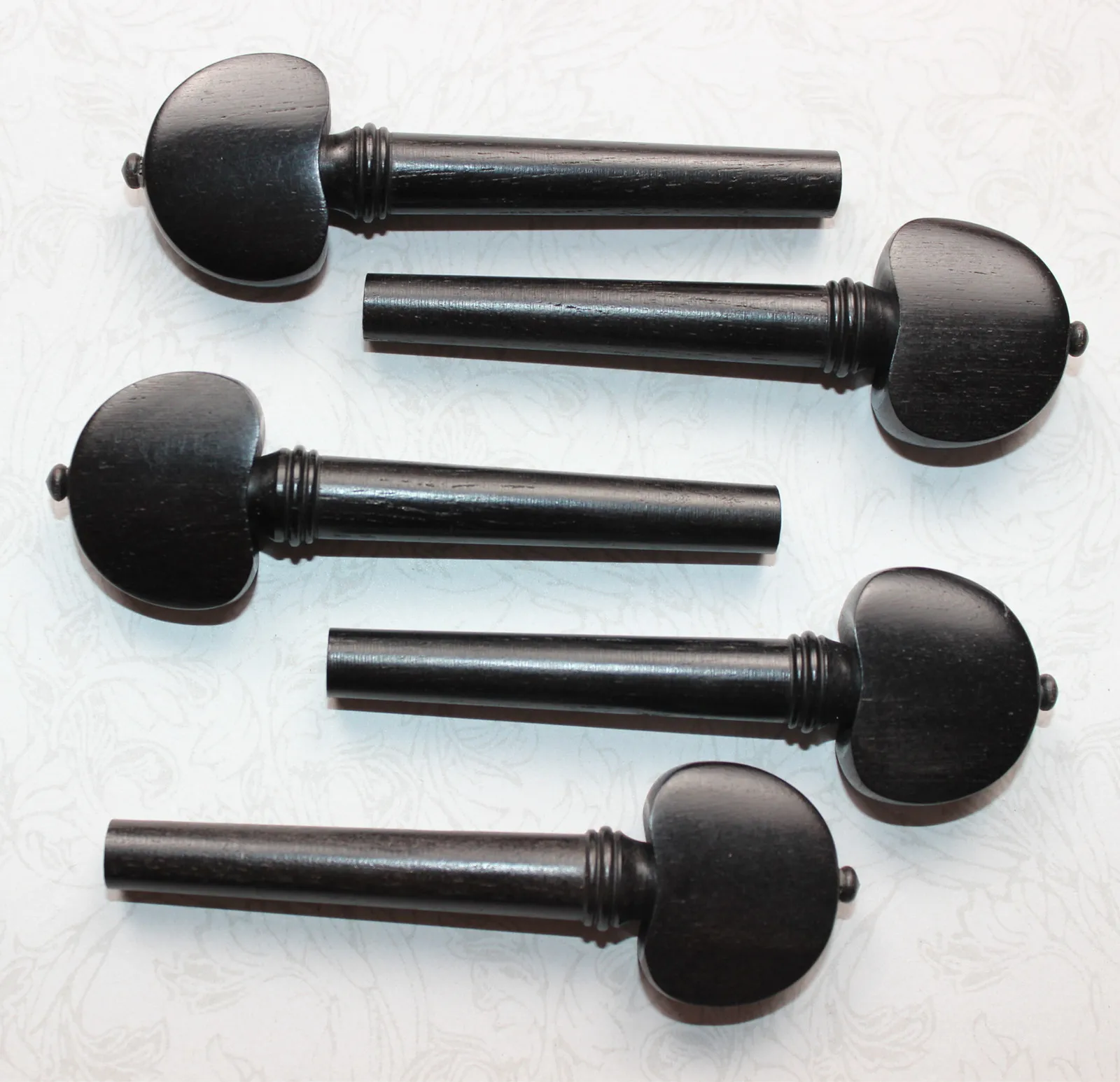 8pcs new black ebony violin tuning pegs 4/4 full size violin accessories