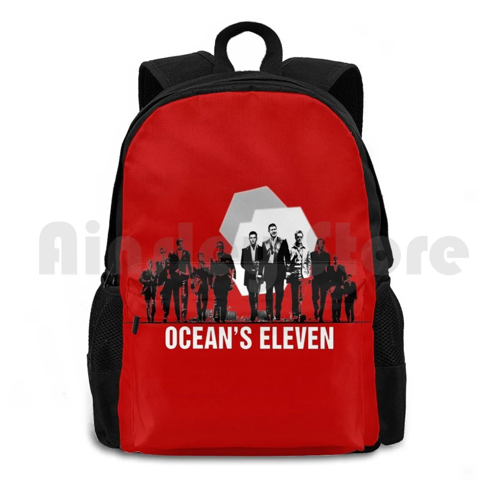 Ocean's Eleven ( 2001 ) Outdoor Hiking Backpack Waterproof Camping Travel Oceans Eleven Oceans 11 George Clooney Brad Pitt Matt