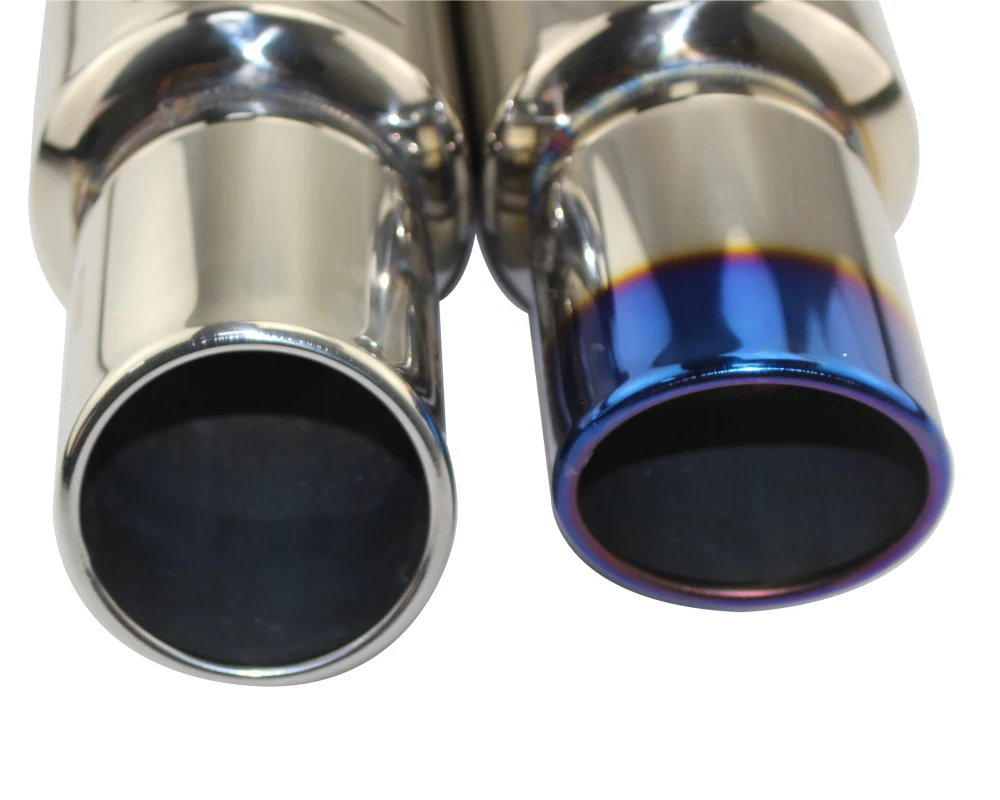 Car motorbike Exhaust System exhaust pipe Muffler Tip Universal Stainless steel OD 51MM 57MM 63MM outlet 89mm Silencer tail pipe