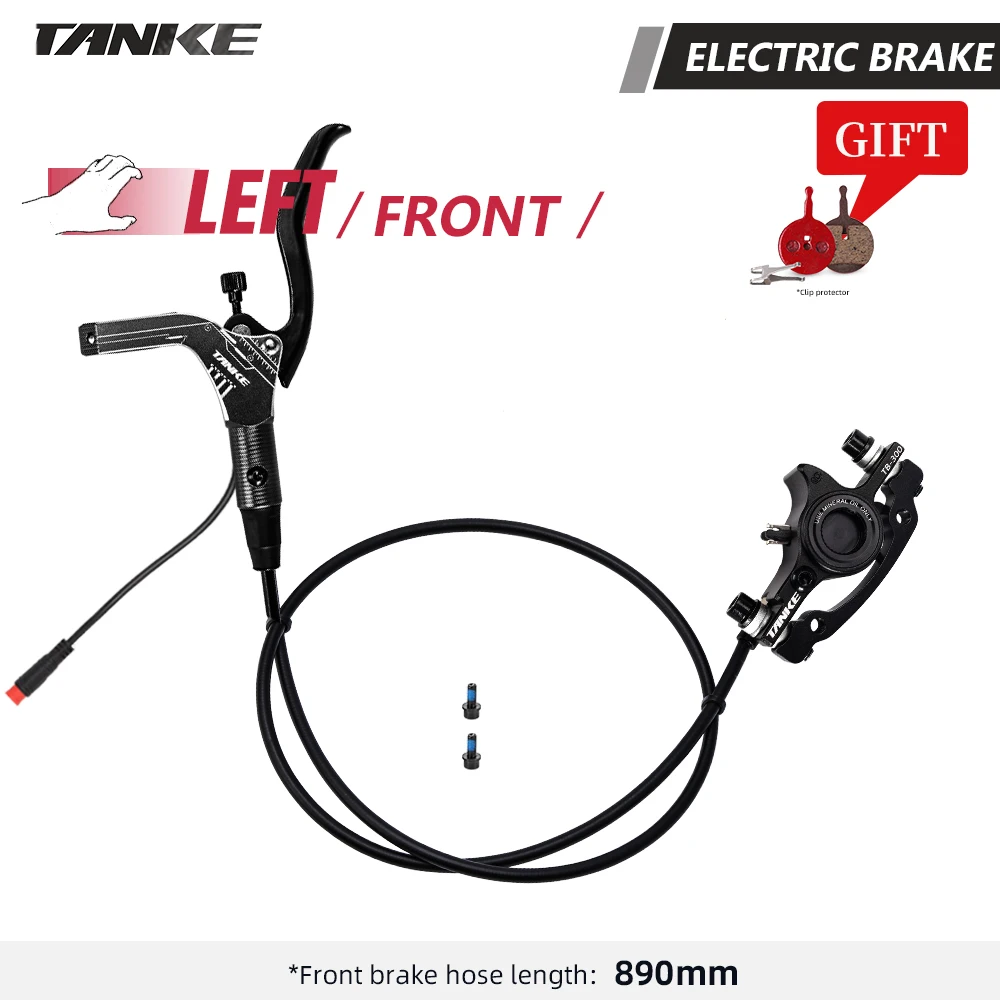 TANKE E-Bike MTB Hydraulische Schijfremset Elektrische E Scooter Power Control Shifter Fietsremmen 160mm rotoren Aluminiumlegering