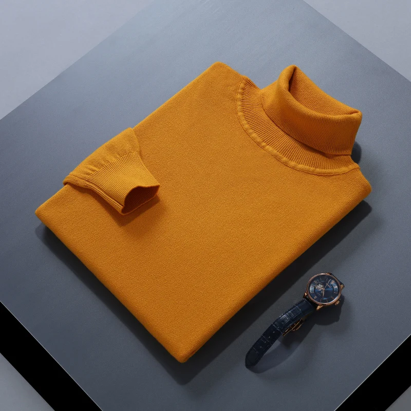 Men Cashmere Sweater Autumn Winter Soft Warm Jersey Jumper Pull Homme Hiver Pullover turtleneck Knitted Sweaters