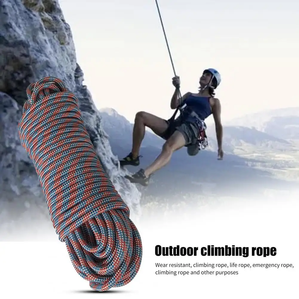 Professional firm and wear-resistant nylon lifeline, scratch-resistant climbing, high-strength outdoor climbing rope