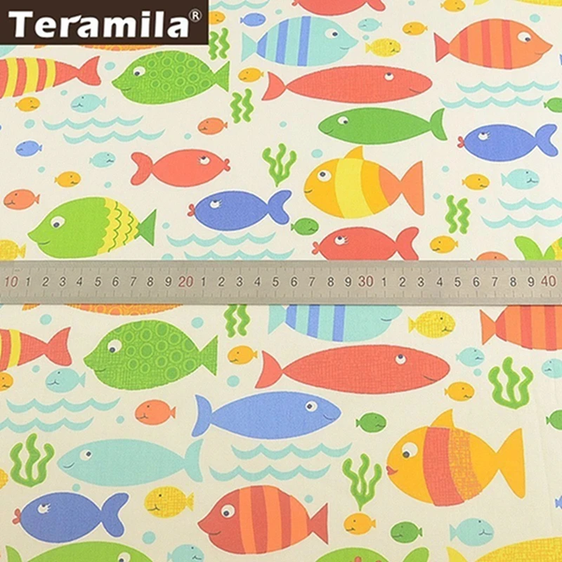 جديد وصول 100% الأبيض القطن نسيج الدهون الربع الأزرق الحيتان المادة ورقة السرير النسيج خليط تصميم المنزل الحرف #6