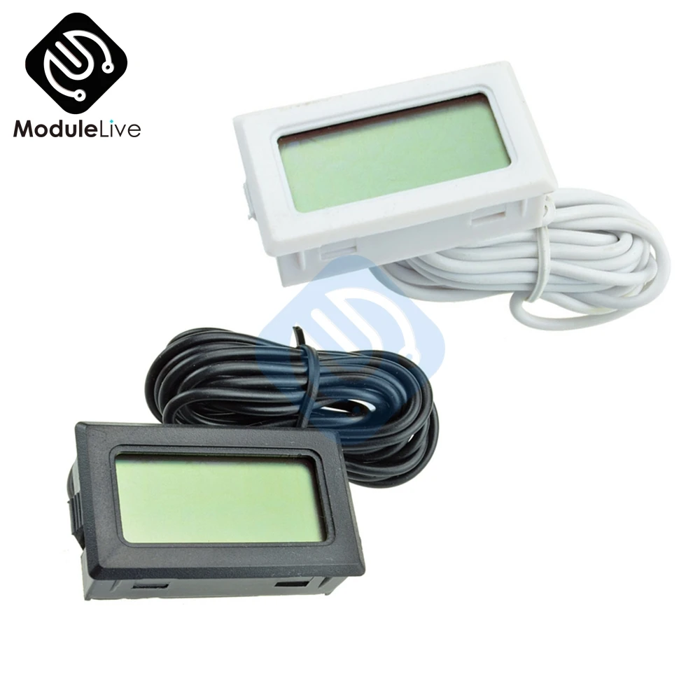 TPM-10 Digital LCD Thermometer Hygrometer Temperature Sensor Meter Weather Station Diagnostic-tool Thermal Regulator 2m