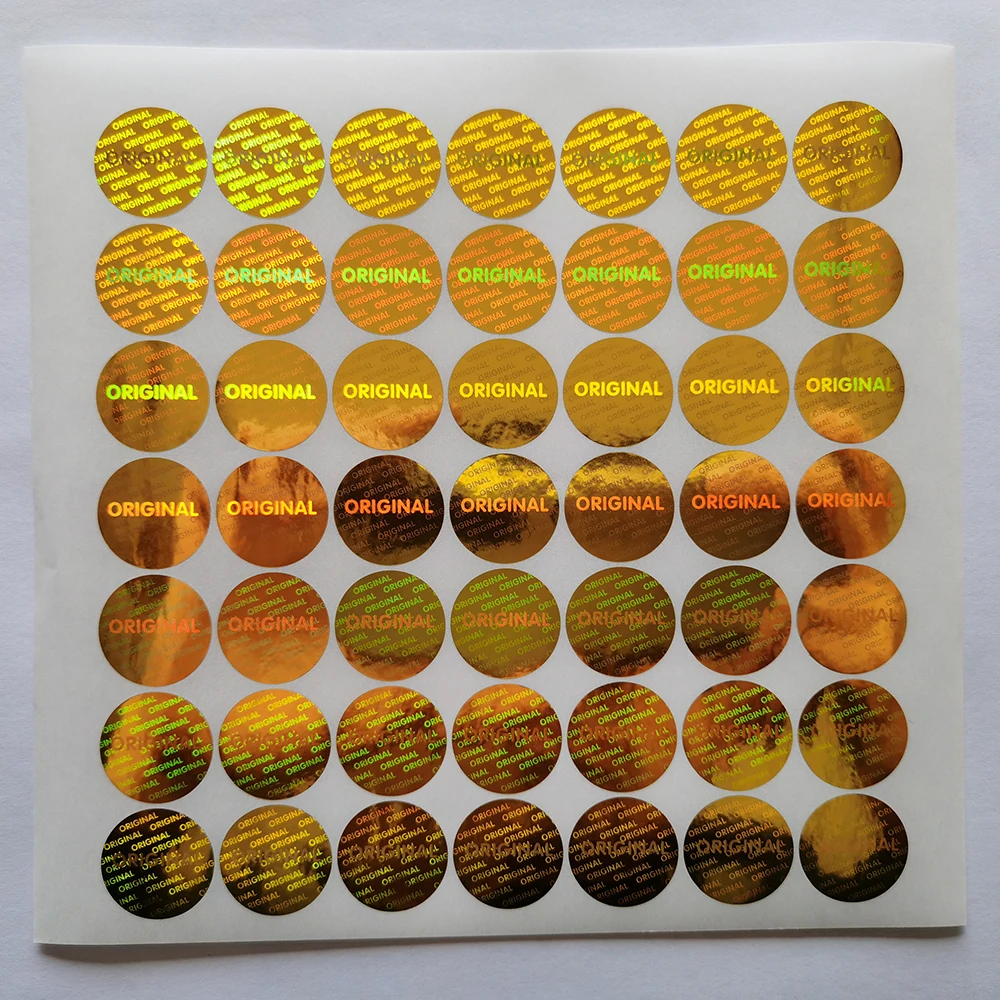 20mm Round Holographic Original Tamper-Proof Security Labels, Laser Warranty Disposable Stickers, Customized Logo Design