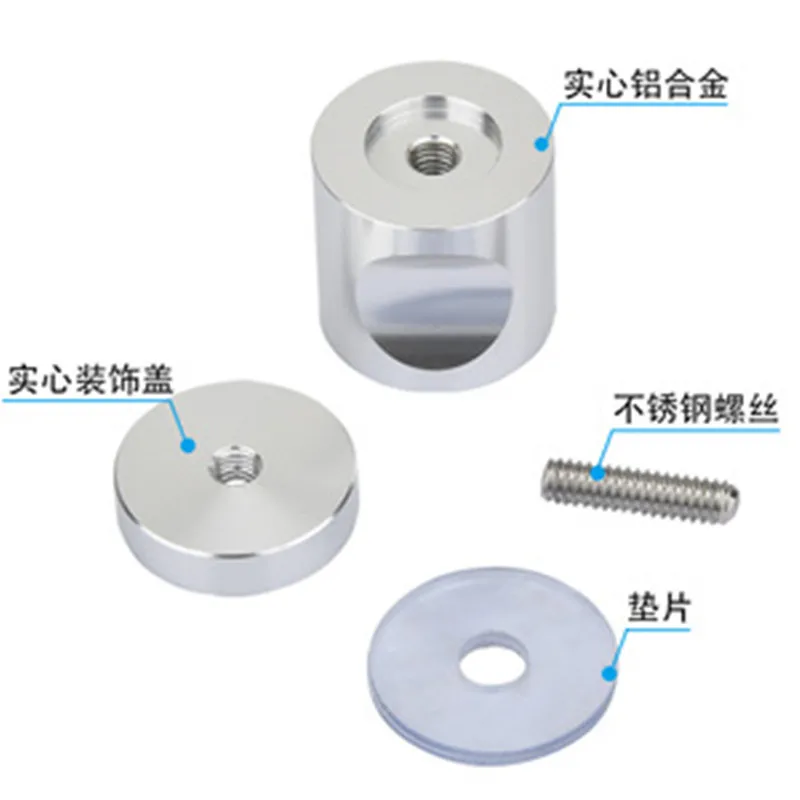 Aluminum alloy single hole glass door handle wine cabinet handle glass door handle shower door handle
