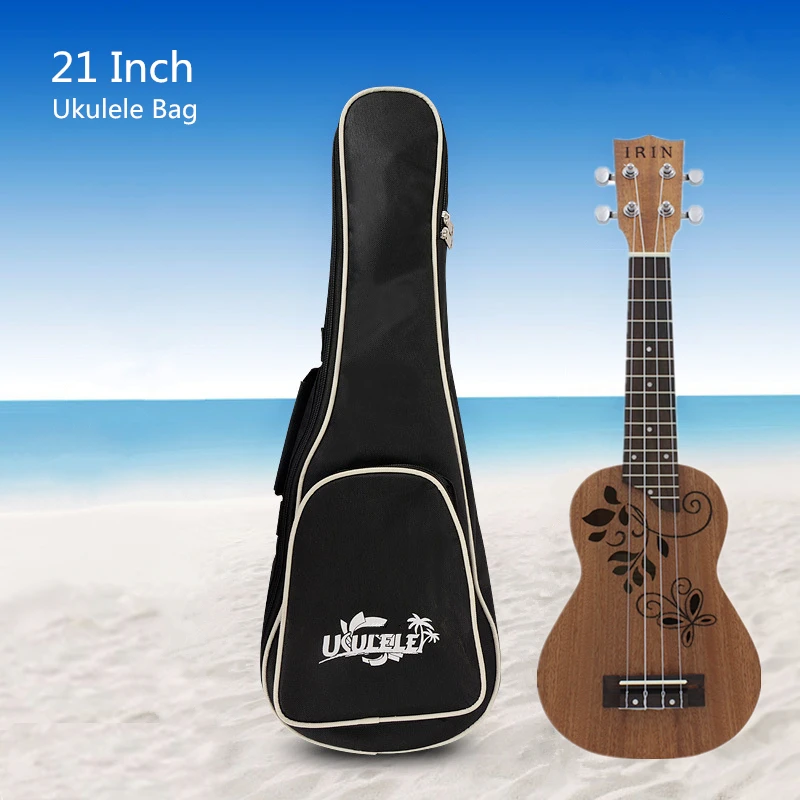 

21 дюймовый чехол для укулеле, Gig Bag, мягкий Хлопковый чехол, водонепроницаемая Гавайская сумка с регулируемым плечевым ремнем, рюкзак с четырьмя струнами для гитары