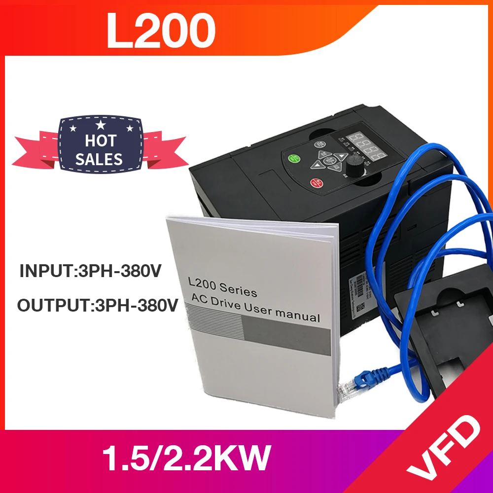 

Angisy 2.2KW 380V 3-Phases Input And 380V 3-Phases Output Frequency Converter 50HZ to 60HZ