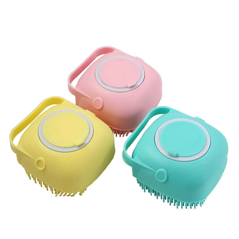 

Silicone Head Massage Brush, Body Shampoo, Scalp Massage Brush, Hair Washing Comb, Shower Foot Scrubber, Bathroom Supplies