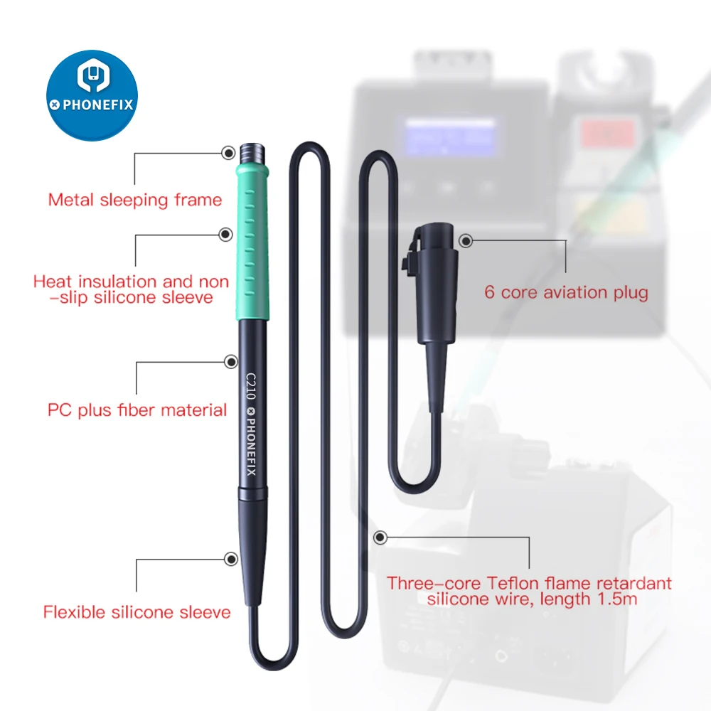 Maniglia dell\'oem T245 T210 NT115 per JBC CD-2SD 2SHE e stazione di saldatura di Pecision di ricerca di i2C 2SEN/2 per la gamma della cartuccia