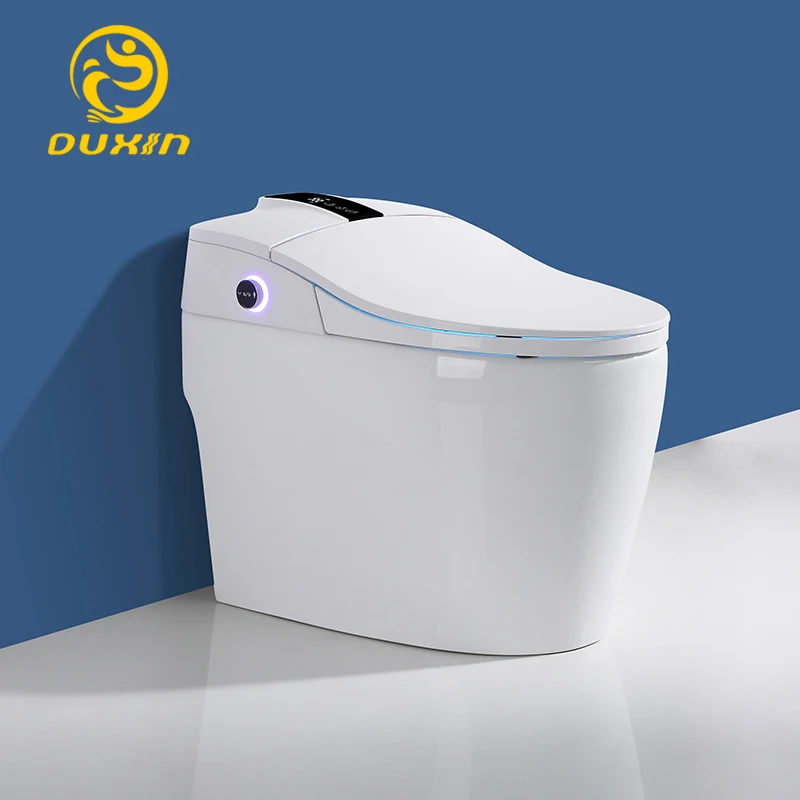 

Smart toilet WC One piece toilet intelligent 110V Heated seats Wash and dry No water pressurefoot-feel flush limit