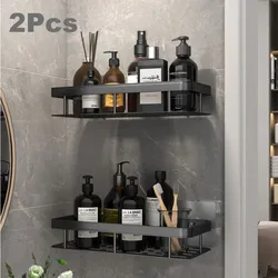 Soporte de champú para baño, estante de ducha sin perforaciones, estantes de esquina, organizador de almacenamiento de cocina, juego de accesorios de baño