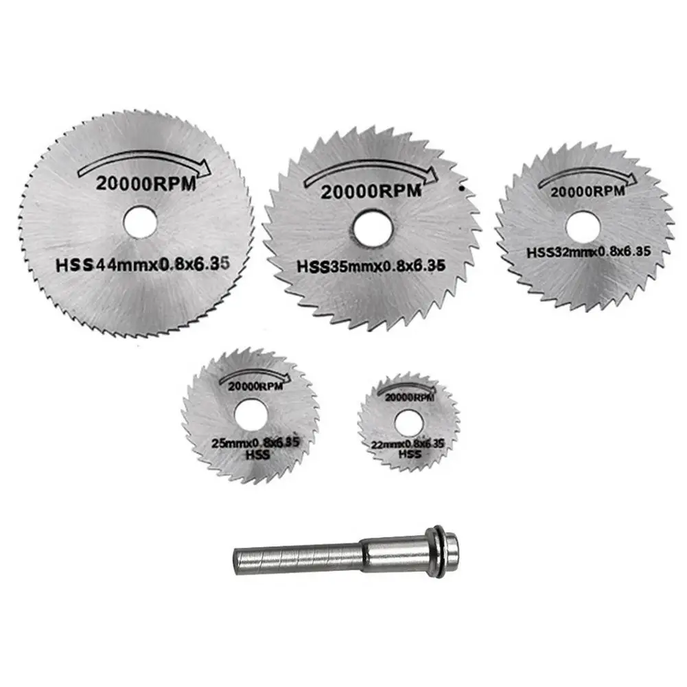 Metal Circular Saw Disc Wheel Blades Shank High Speed Steel Saw Blades With Mandrels Drill Metal Cutter Power Tool